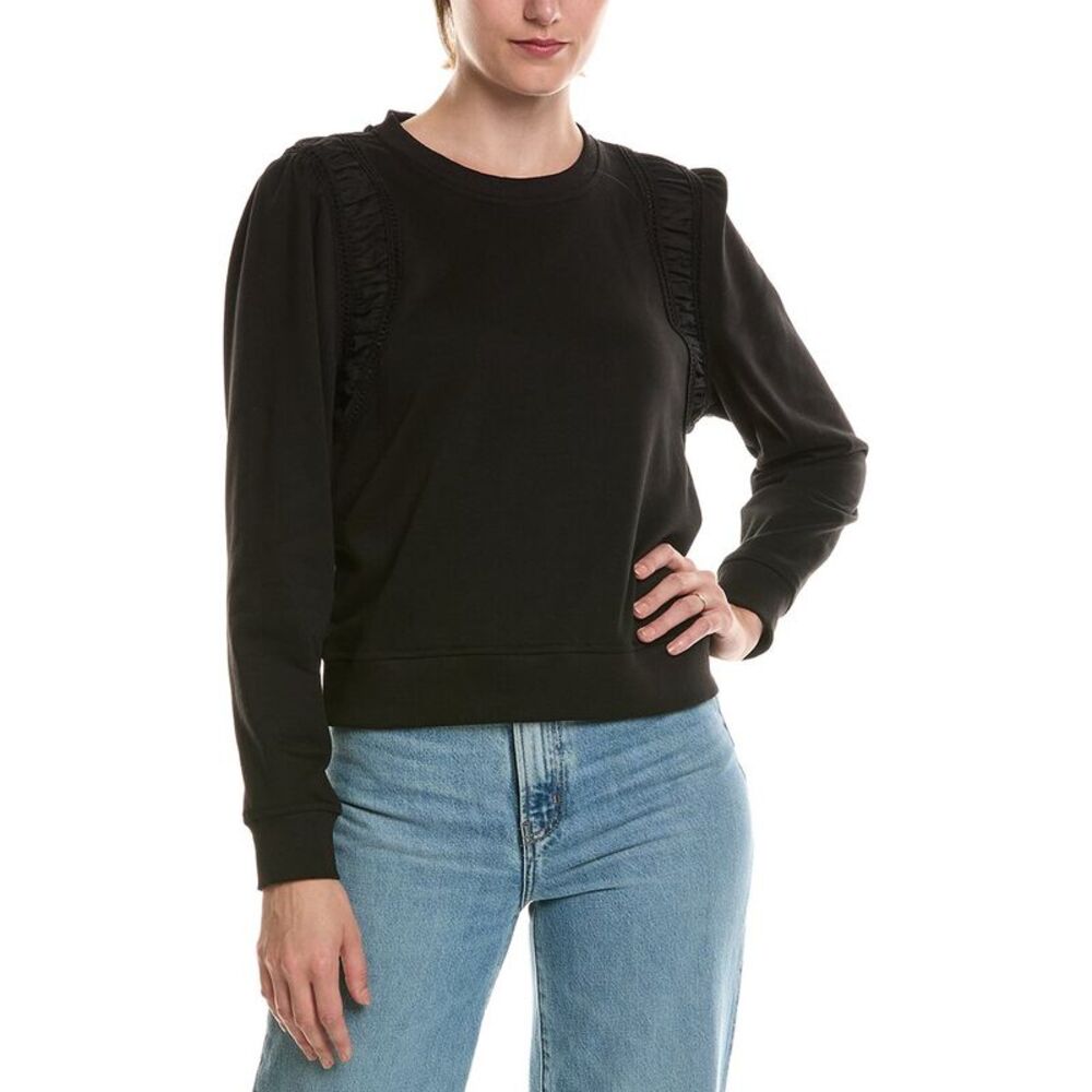 Nicole Miller Womens Sweatshirt, Black